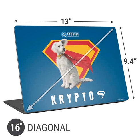 Superman 2025 Krypto the Super Dog Universal Laptop 16in (13 x 9.4in) Skin
