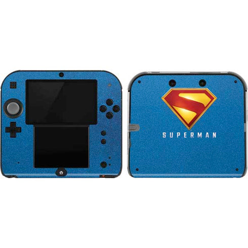 Superman 2025 Classic Superman Shield Emblem Nintendo 2DS Skin