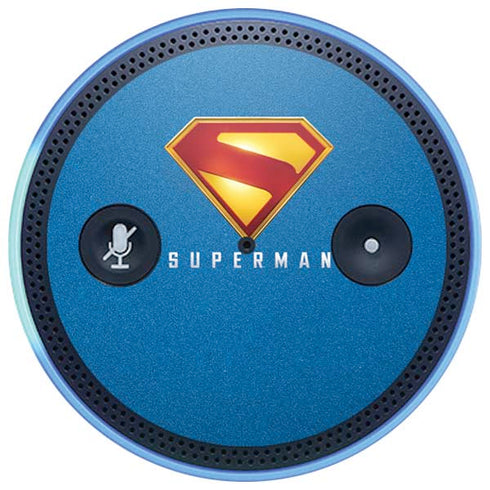 Superman 2025 Classic Superman Shield Emblem Amazon Echo Skin