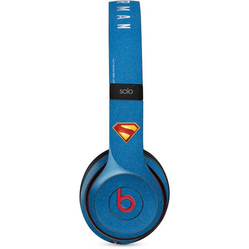 Superman 2025 Classic Superman Shield Emblem Beats Solo 2 Wireless Skin