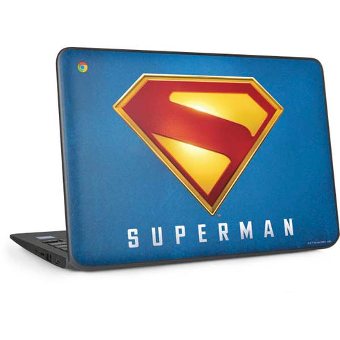Superman 2025 Classic Superman Shield Emblem HP Chromebook Skin