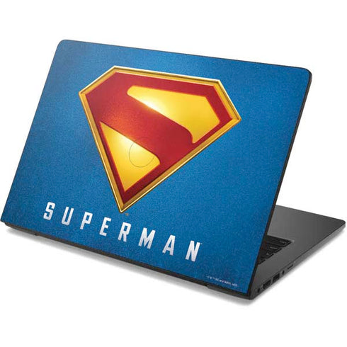 Superman 2025 Classic Superman Shield Emblem Dell Chromebook Skin