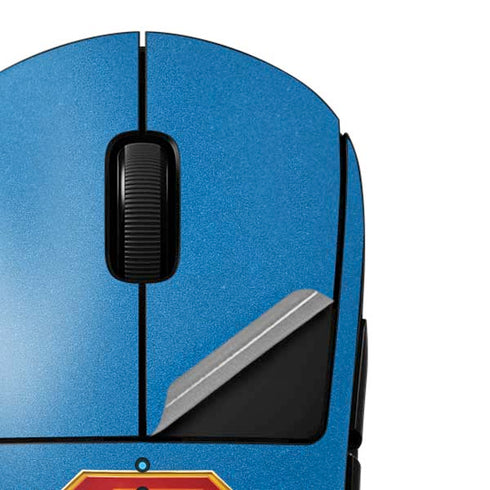 Superman 2025 Classic Superman Shield Emblem G Pro Wireless Gaming Mouse Skin