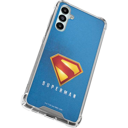 Superman 2025 Classic Superman Shield Emblem Galaxy A14 5G Clear Case