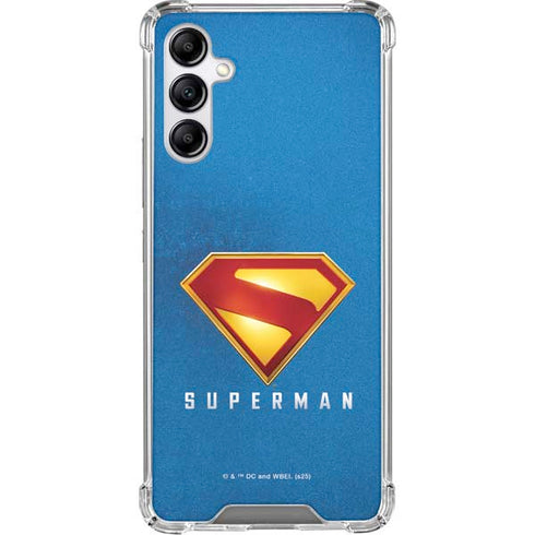 Superman 2025 Classic Superman Shield Emblem Galaxy A15 5G Clear Case