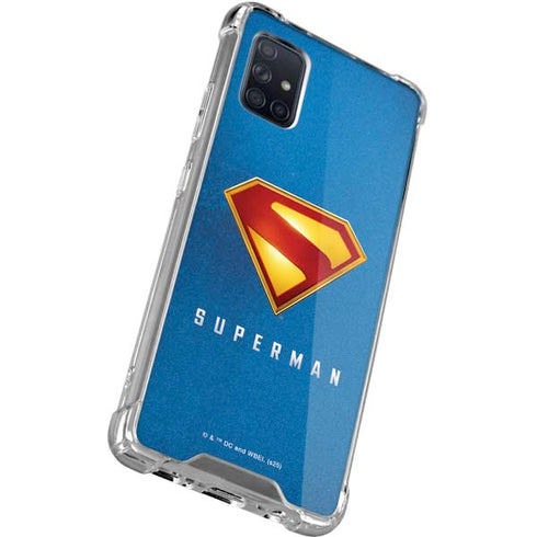 Superman 2025 Classic Superman Shield Emblem Galaxy A71 5G Clear Case