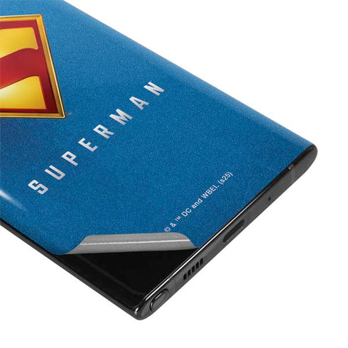 Superman 2025 Classic Superman Shield Emblem Galaxy Note 10 Skin