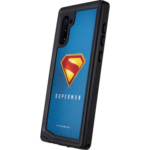 Superman 2025 Classic Superman Shield Emblem Galaxy Note 10 Waterproof Case