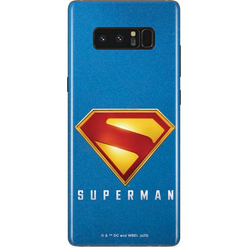 Superman 2025 Classic Superman Shield Emblem Galaxy Note 8 Skin