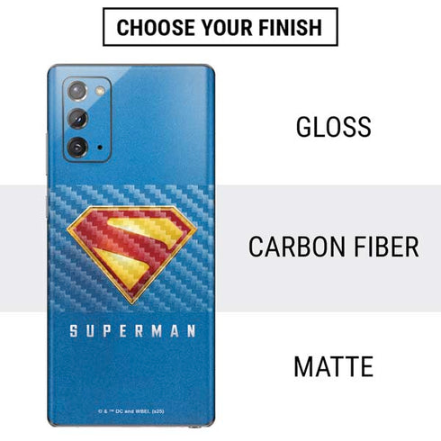 Superman 2025 Classic Superman Shield Emblem Galaxy Note20 5G Skin