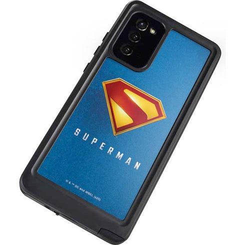 Superman 2025 Classic Superman Shield Emblem Galaxy Note20 5G Waterproof Case