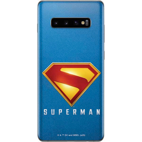 Superman 2025 Classic Superman Shield Emblem Galaxy S10 Plus Skin