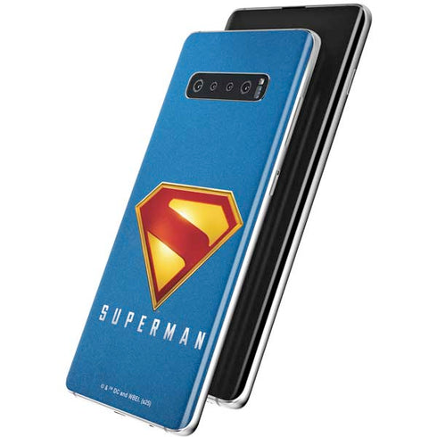 Superman 2025 Classic Superman Shield Emblem Galaxy S10 Plus Skin