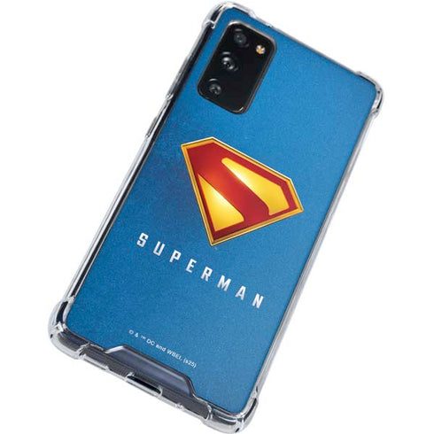 Superman 2025 Classic Superman Shield Emblem Galaxy S20 FE Clear Case