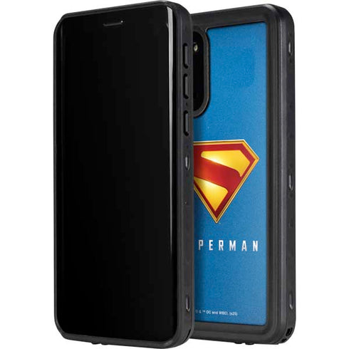 Superman 2025 Classic Superman Shield Emblem Galaxy S20 Waterproof Case