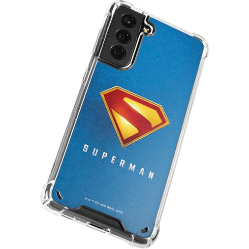 Superman 2025 Classic Superman Shield Emblem Galaxy S21 Plus 5G Clear Case
