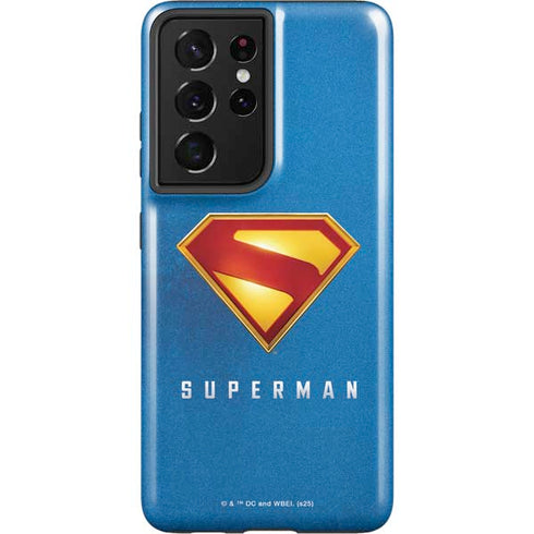 Superman 2025 Classic Superman Shield Emblem Galaxy S21 Ultra 5G Pro Case