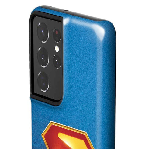 Superman 2025 Classic Superman Shield Emblem Galaxy S21 Ultra 5G Pro Case