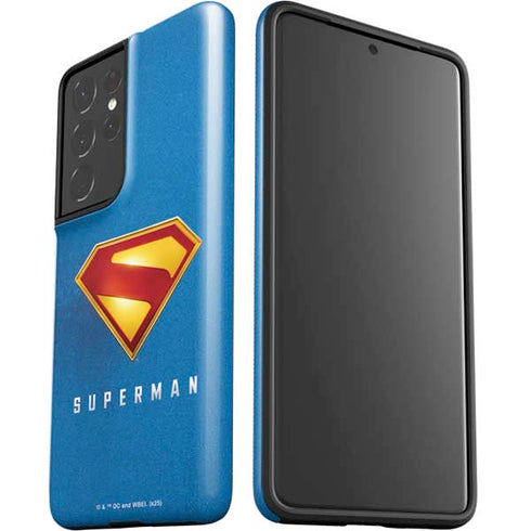 Superman 2025 Classic Superman Shield Emblem Galaxy S21 Ultra 5G Pro Case