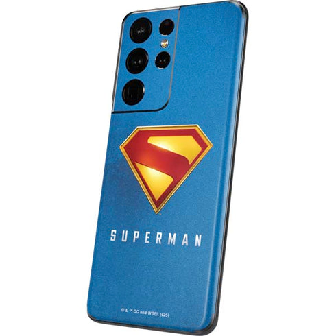 Superman 2025 Classic Superman Shield Emblem Galaxy S21 Ultra 5G Skin