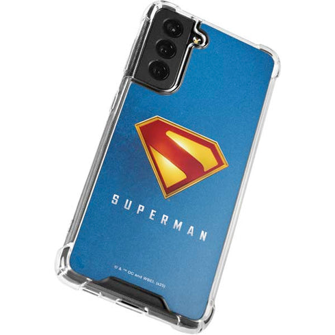 Superman 2025 Classic Superman Shield Emblem Galaxy S22 Plus Clear Case