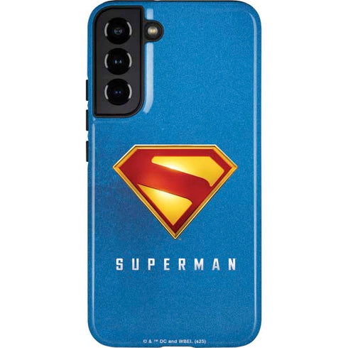 Superman 2025 Classic Superman Shield Emblem Galaxy S22 Plus Pro Case