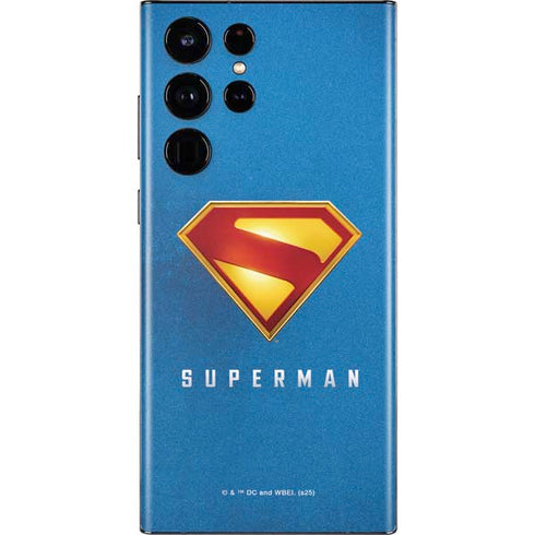 Superman 2025 Classic Superman Shield Emblem Galaxy S22 Ultra Skin