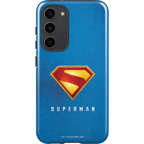 Superman 2025 Classic Superman Shield Emblem Galaxy S23 Plus Pro Case