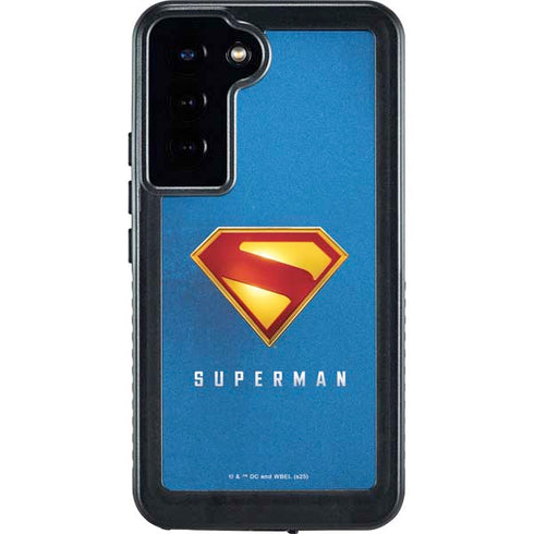 Superman 2025 Classic Superman Shield Emblem Galaxy S23 Plus Waterproof Case
