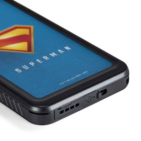 Superman 2025 Classic Superman Shield Emblem Galaxy S23 Plus Waterproof Case