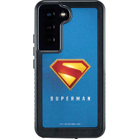 Superman 2025 Classic Superman Shield Emblem Galaxy S23 Waterproof Case
