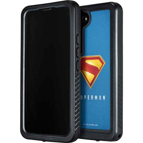 Superman 2025 Classic Superman Shield Emblem Galaxy S23 Waterproof Case