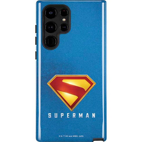 Superman 2025 Classic Superman Shield Emblem Galaxy S24 Ultra Impact Case