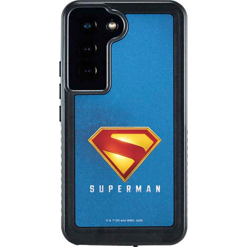 Superman 2025 Classic Superman Shield Emblem Galaxy S24 Waterproof Case