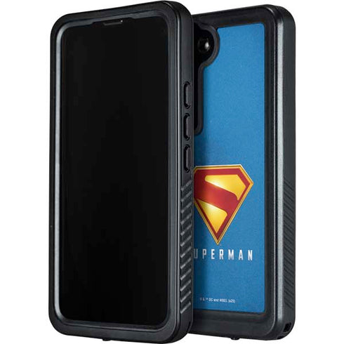 Superman 2025 Classic Superman Shield Emblem Galaxy S24 Waterproof Case