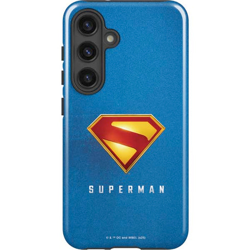 Superman 2025 Classic Superman Shield Emblem Galaxy S25 Plus Impact Case