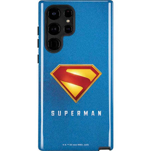 Superman 2025 Classic Superman Shield Emblem Galaxy S25 Ultra Impact Case