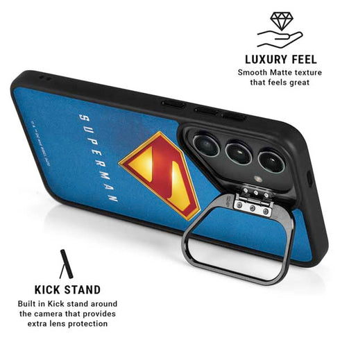 Superman 2025 Classic Superman Shield Emblem Galaxy S25 Ultra Kickstand Case