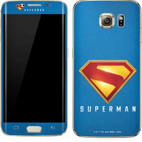 Superman 2025 Classic Superman Shield Emblem Galaxy S7 Edge Skin