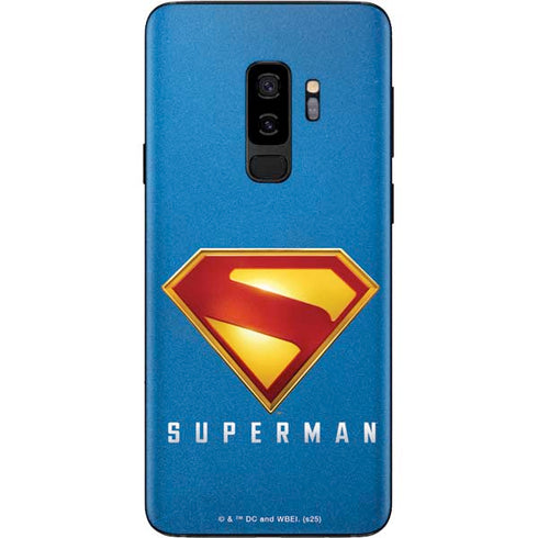 Superman 2025 Classic Superman Shield Emblem Galaxy S9 Plus Skin