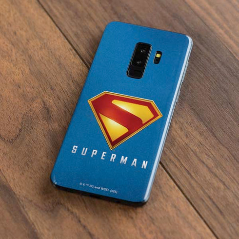 Superman 2025 Classic Superman Shield Emblem Galaxy S9 Plus Skin