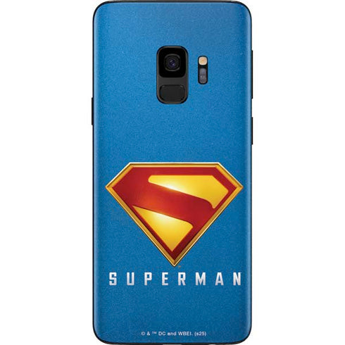 Superman 2025 Classic Superman Shield Emblem Galaxy S9 Skin