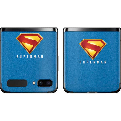 Superman 2025 Classic Superman Shield Emblem Galaxy Z Flip Skin