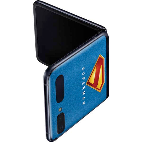 Superman 2025 Classic Superman Shield Emblem Galaxy Z Flip Skin