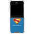 Superman 2025 Classic Superman Shield Emblem Galaxy Z Flip5 5G Clear Case