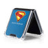 Superman 2025 Classic Superman Shield Emblem Galaxy Z Flip5 5G Clear Case