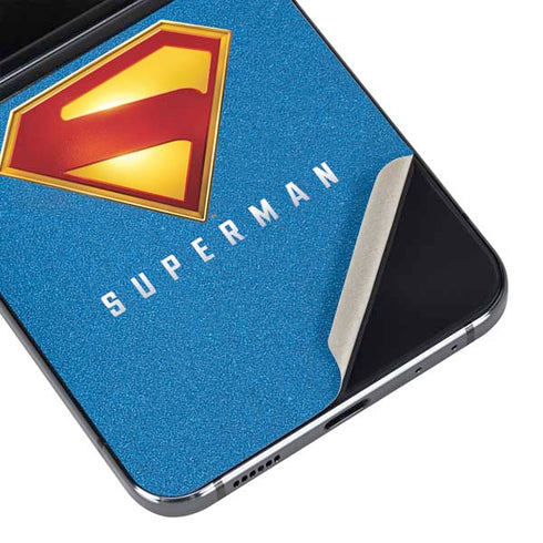 Superman 2025 Classic Superman Shield Emblem Galaxy Z Flip5 5G Skin