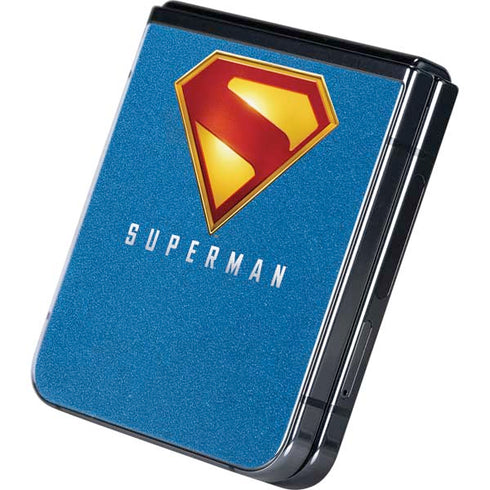 Superman 2025 Classic Superman Shield Emblem Galaxy Z Flip5 5G Skin