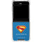 Superman 2025 Classic Superman Shield Emblem Galaxy Z Flip6 Clear Case