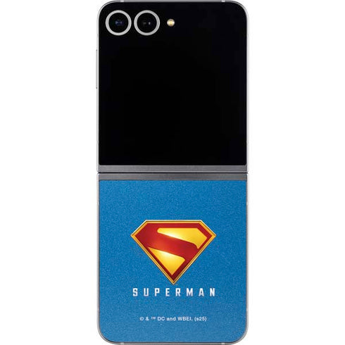 Superman 2025 Classic Superman Shield Emblem Galaxy Z Flip6 Skin